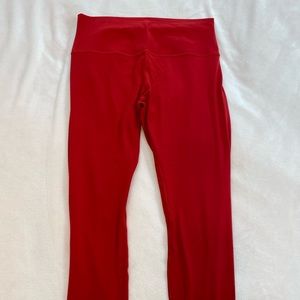 Red lululemon align leggings